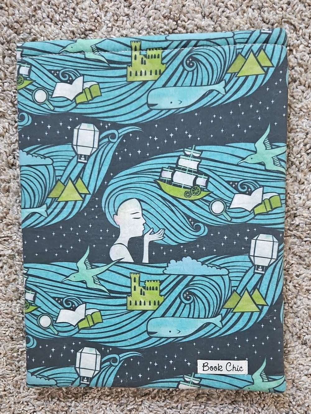Mermaid Themed Tablet Or Book Sleeve